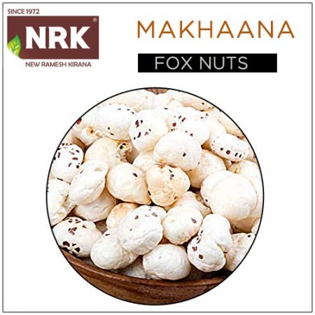 Image of a bowl of NRK Raw Makhana, showcasing the premium quality of the product.