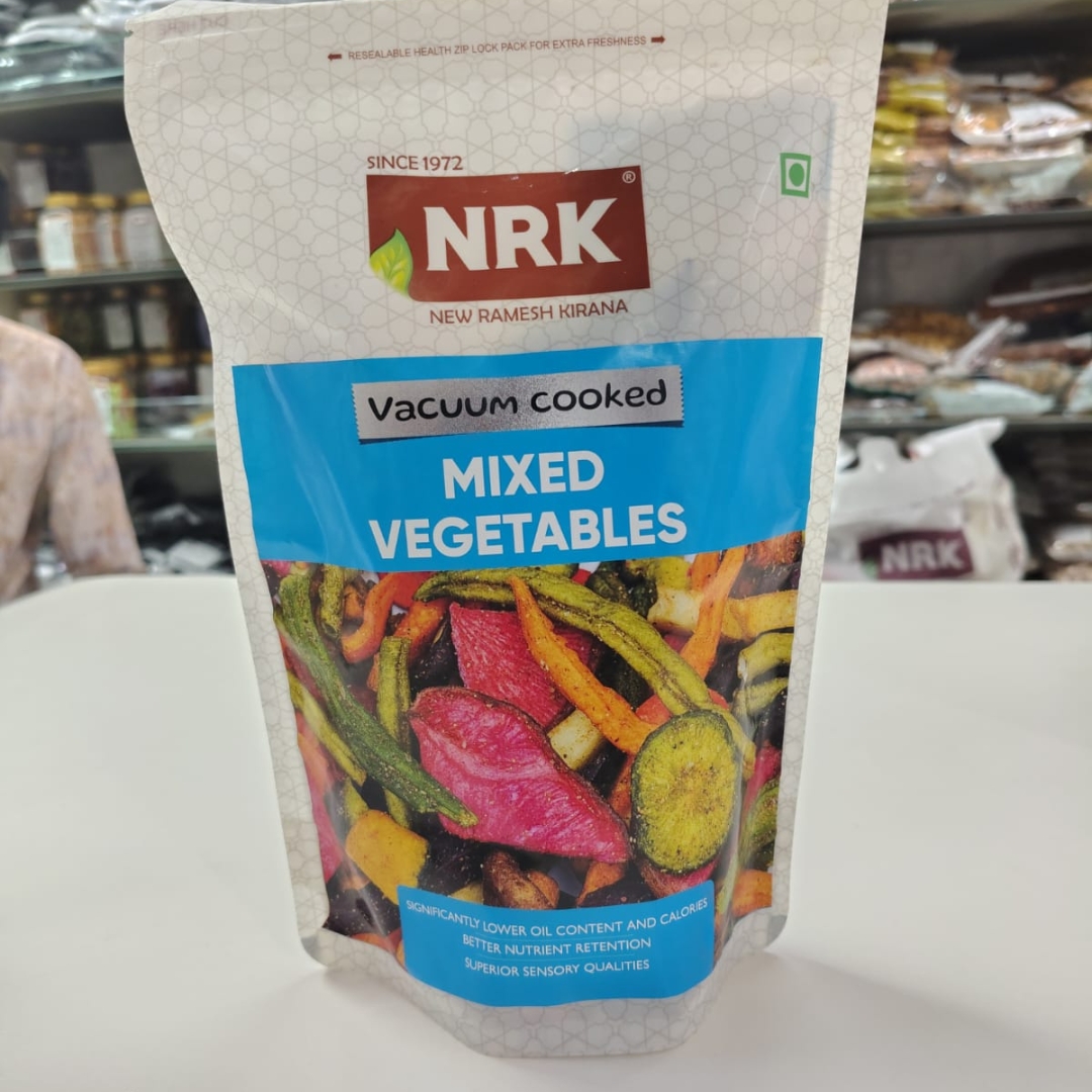 vacuum_cooked_mixed_vegetables | New Ramesh Kirana NRK Vacuum Cooked Mixed Vegetables 175 GM